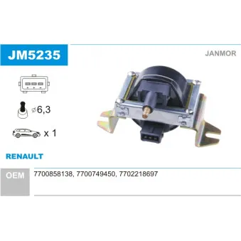 Bobine d'allumage JANMOR JM5235