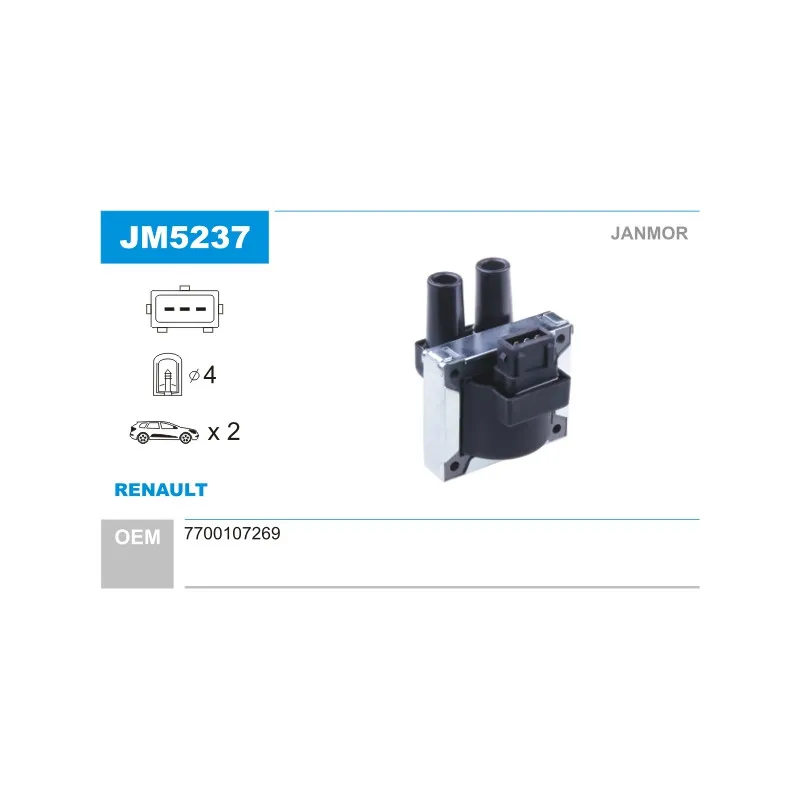 Bobine d'allumage JANMOR JM5237