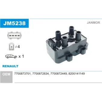 Bobine d'allumage JANMOR JM5238