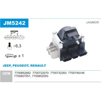 Bobine d'allumage JANMOR JM5242