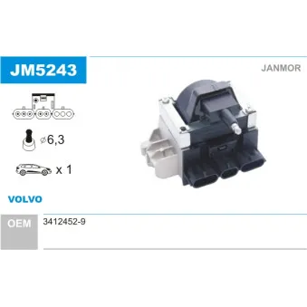 Bobine d'allumage JANMOR JM5243