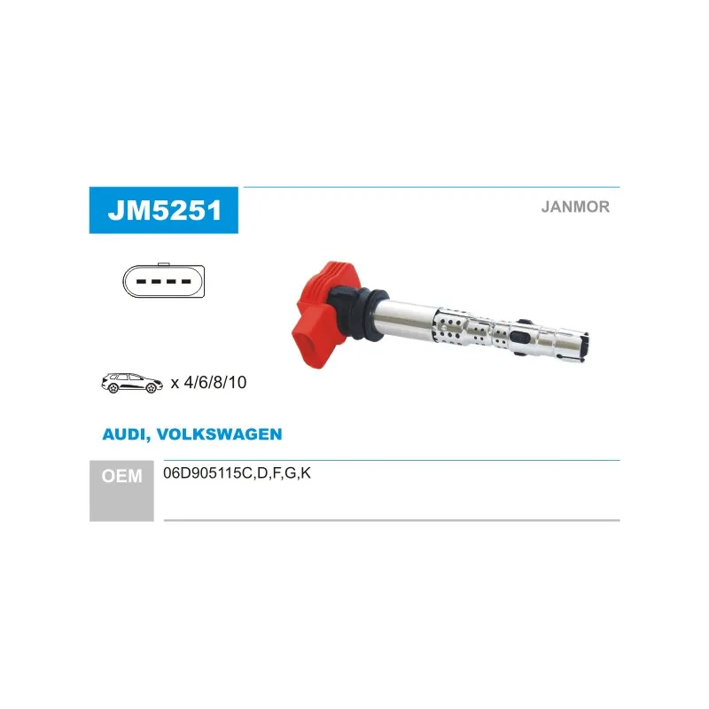 Bobine d'allumage JANMOR JM5251