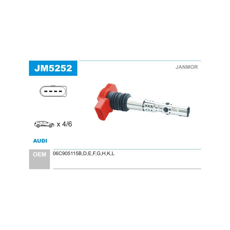 Bobine d'allumage JANMOR JM5252