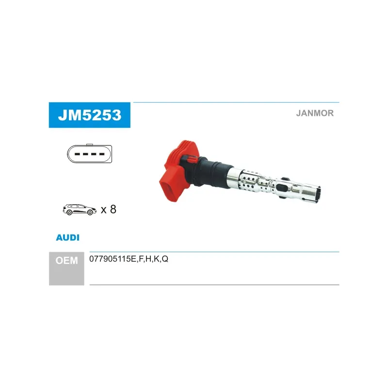 Bobine d'allumage JANMOR JM5253