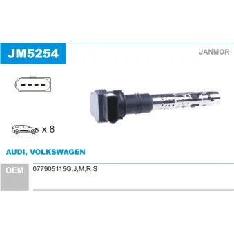 Bobine d'allumage JANMOR JM5254