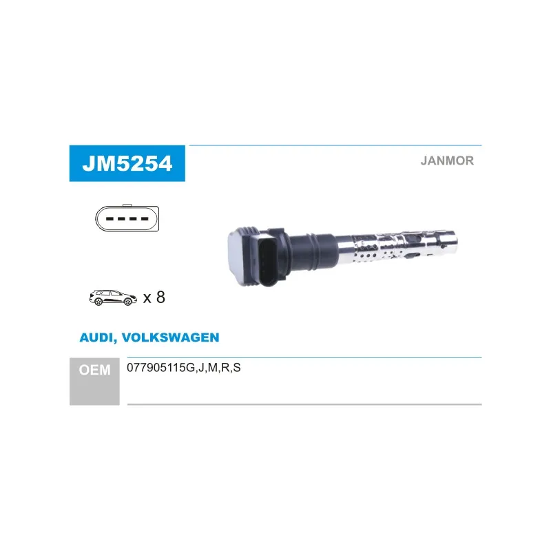 Bobine d'allumage JANMOR JM5254