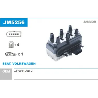Bobine d'allumage JANMOR JM5256