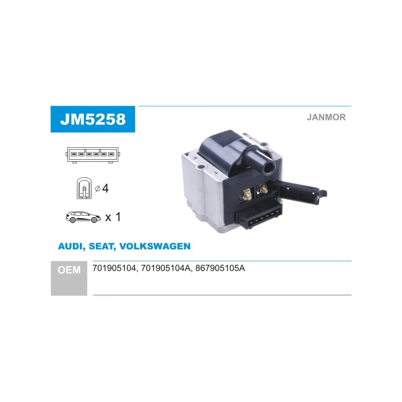 Bobine d'allumage JANMOR JM5258