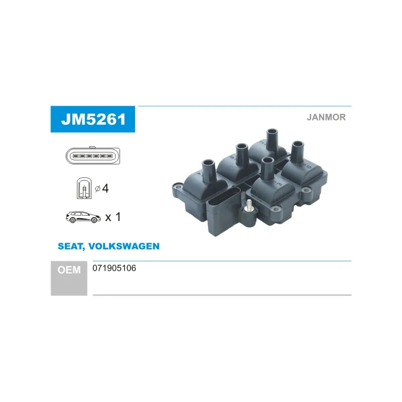 Bobine d'allumage JANMOR JM5261