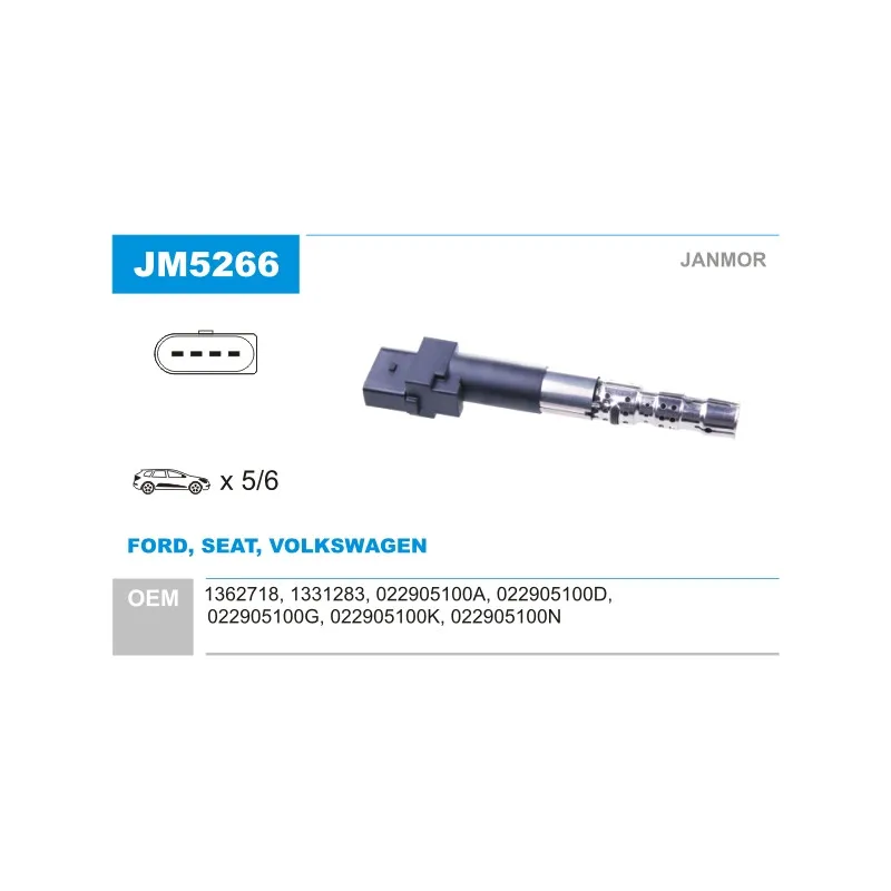 Bobine d'allumage JANMOR JM5266