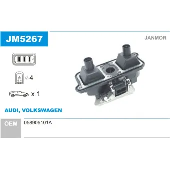Bobine d'allumage JANMOR JM5267