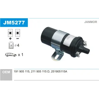 Bobine d'allumage JANMOR JM5277