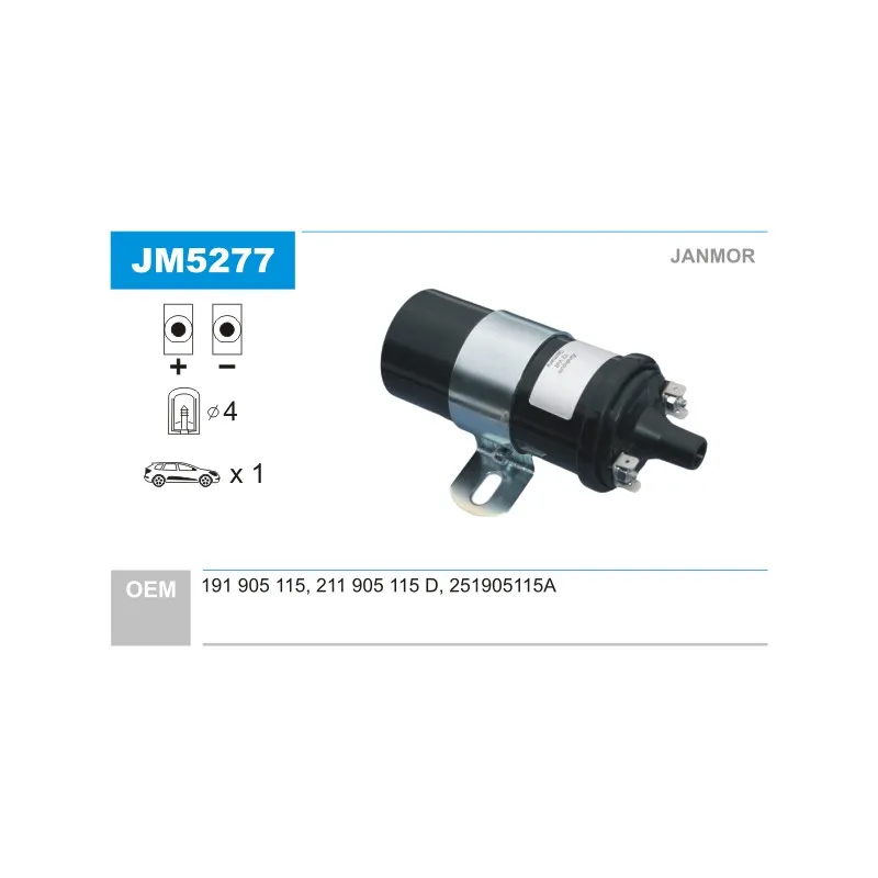 Bobine d'allumage JANMOR JM5277