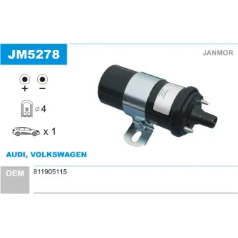 Bobine d'allumage JANMOR JM5278