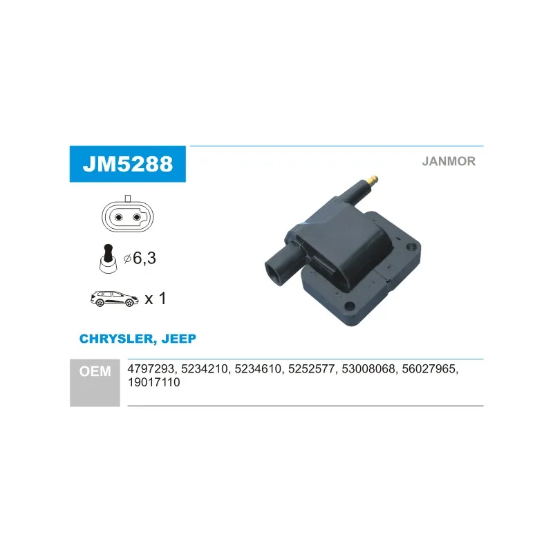 Bobine d'allumage JANMOR JM5288