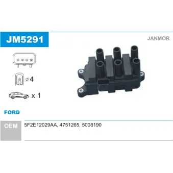 Bobine d'allumage JANMOR JM5291