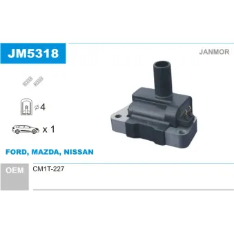 Bobine d'allumage JANMOR JM5318