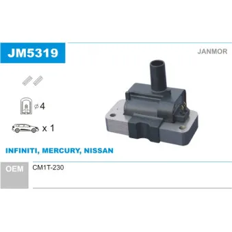 Bobine d'allumage JANMOR JM5319
