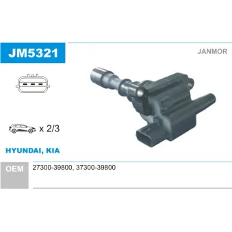 Bobine d'allumage JANMOR JM5321
