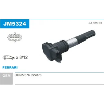 Bobine d'allumage JANMOR JM5324
