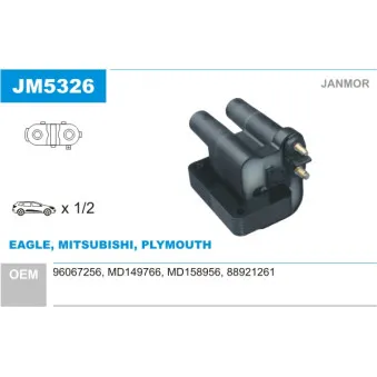 Bobine d'allumage JANMOR JM5326