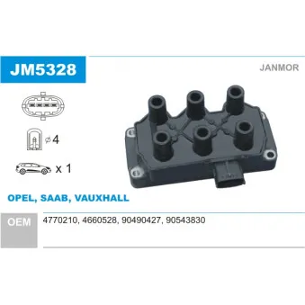 Bobine d'allumage JANMOR JM5328