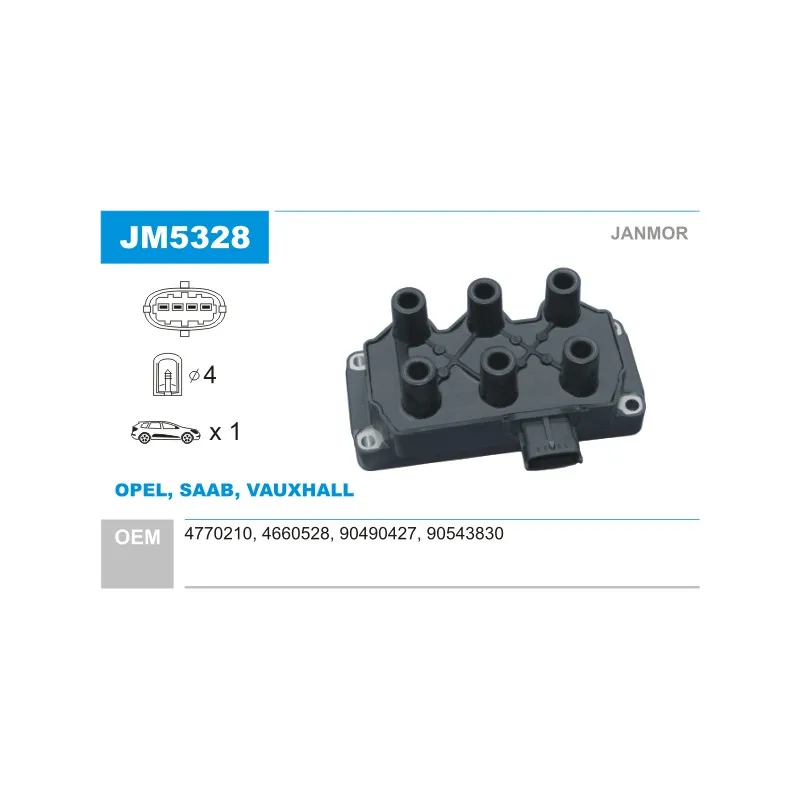 Bobine d'allumage JANMOR JM5328