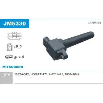 Bobine d'allumage JANMOR JM5330