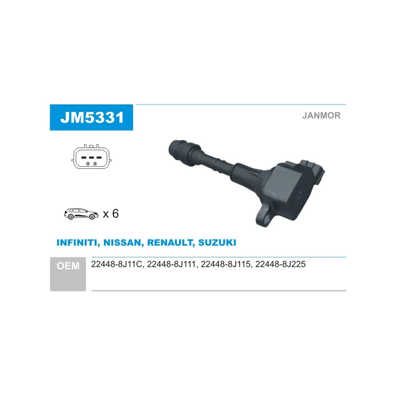 Bobine d'allumage JANMOR JM5331