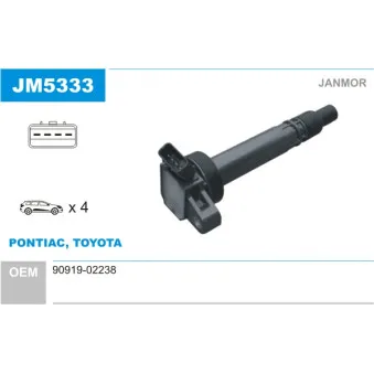 Bobine d'allumage JANMOR JM5333