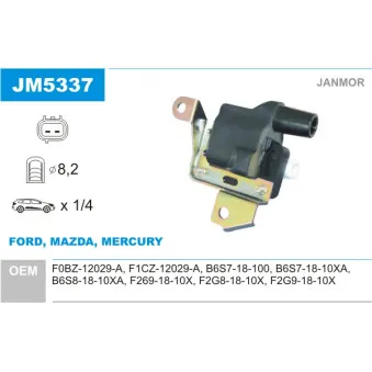 Bobine d'allumage JANMOR JM5337