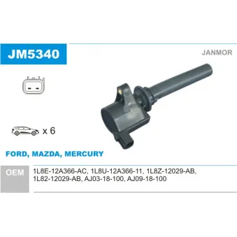 Bobine d'allumage JANMOR JM5340