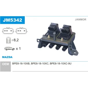 Bobine d'allumage JANMOR JM5342