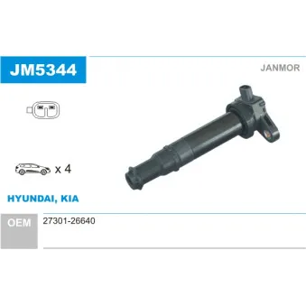 Bobine d'allumage JANMOR JM5344