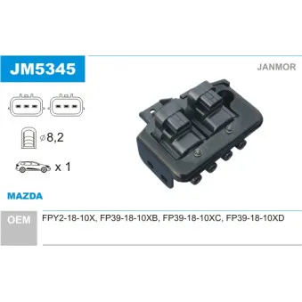 Bobine d'allumage JANMOR JM5345
