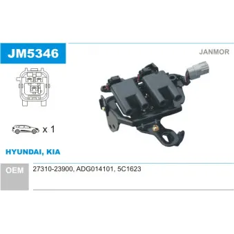 Bobine d'allumage JANMOR JM5346