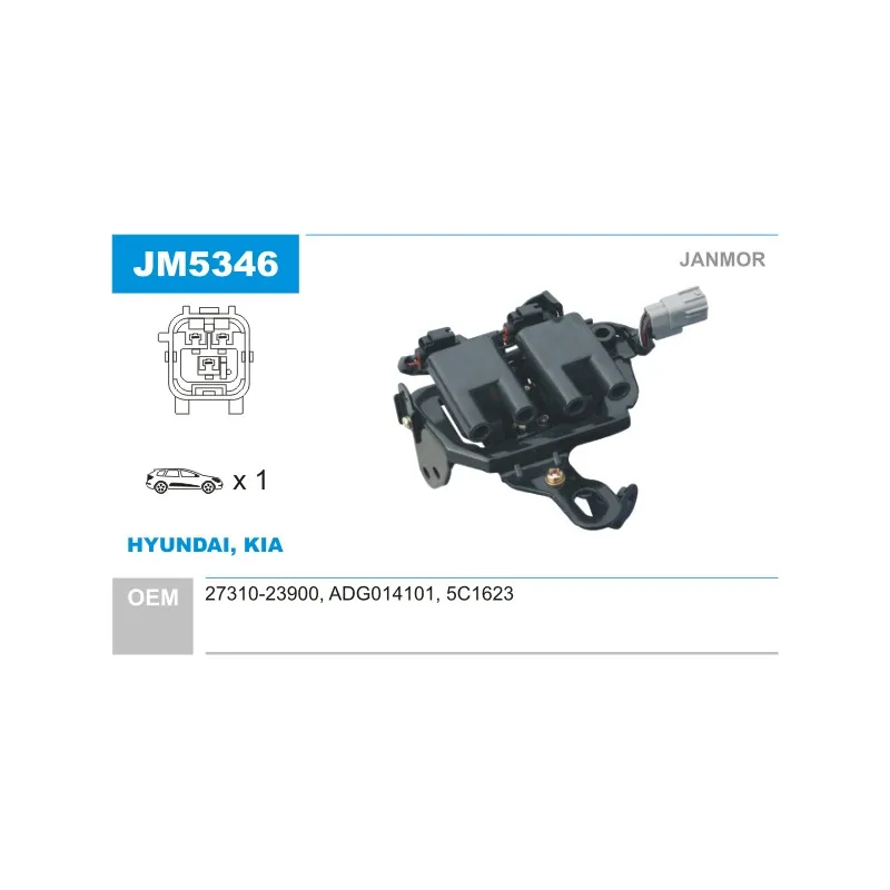 Bobine d'allumage JANMOR JM5346