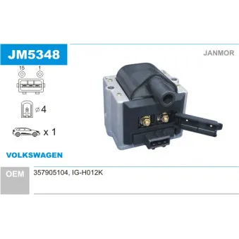 Bobine d'allumage JANMOR JM5348