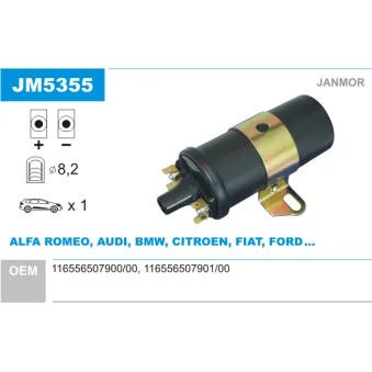 Bobine d'allumage JANMOR JM5355
