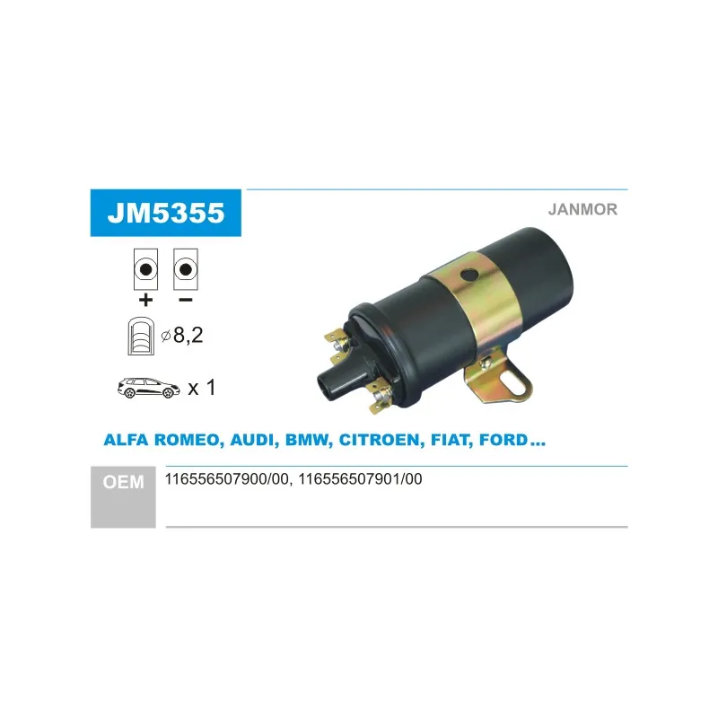 Bobine d'allumage JANMOR JM5355
