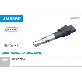 Bobine d'allumage JANMOR JM5360