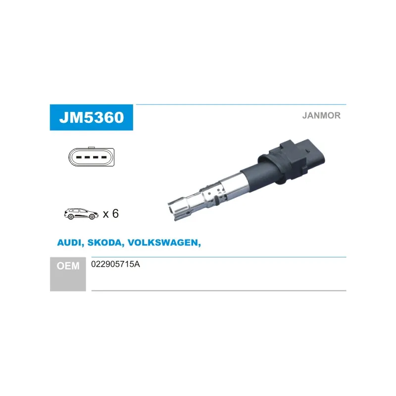 Bobine d'allumage JANMOR JM5360