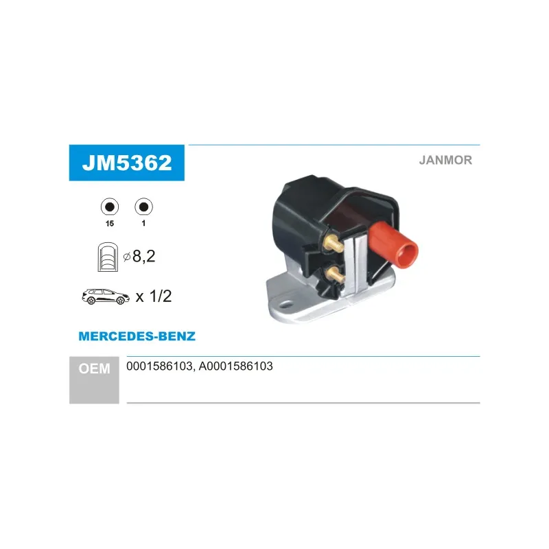 Bobine d'allumage JANMOR JM5362