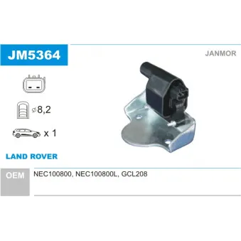Bobine d'allumage JANMOR JM5364