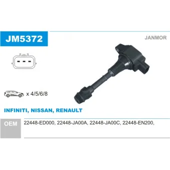 Bobine d'allumage JANMOR JM5372