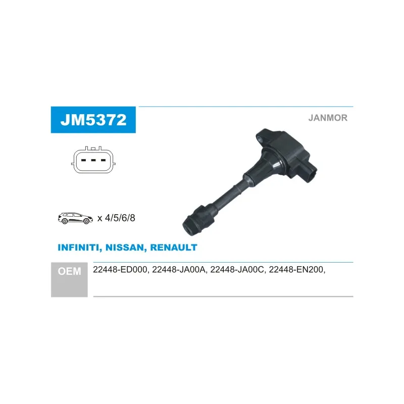 Bobine d'allumage JANMOR JM5372
