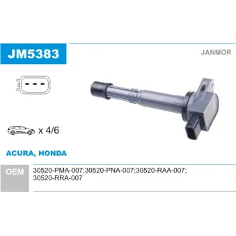 Bobine d'allumage JANMOR JM5383