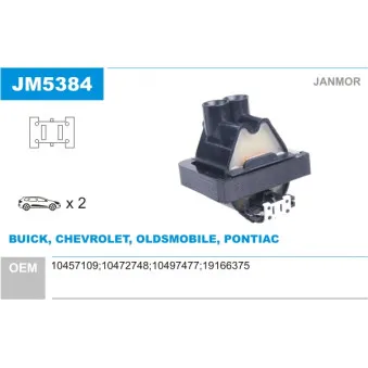 Bobine d'allumage JANMOR JM5384