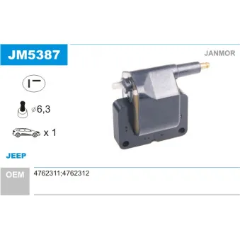 Bobine d'allumage JANMOR JM5387