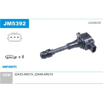 Bobine d'allumage JANMOR JM5392